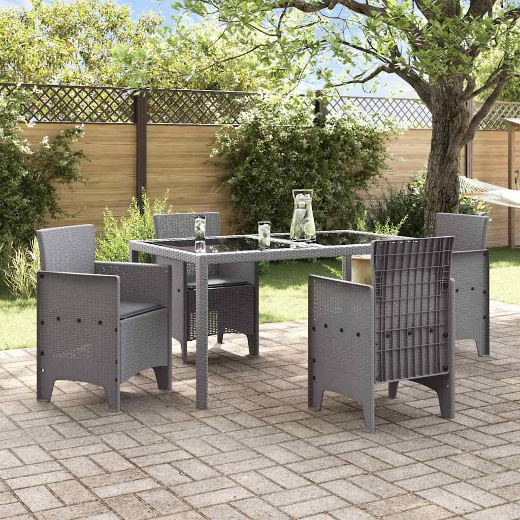PANGIVO - Chaise de jardins polypropylène gris clair 53 x 49 x 85 cm, Poids :24.7kg - PANGIVO - Image 3