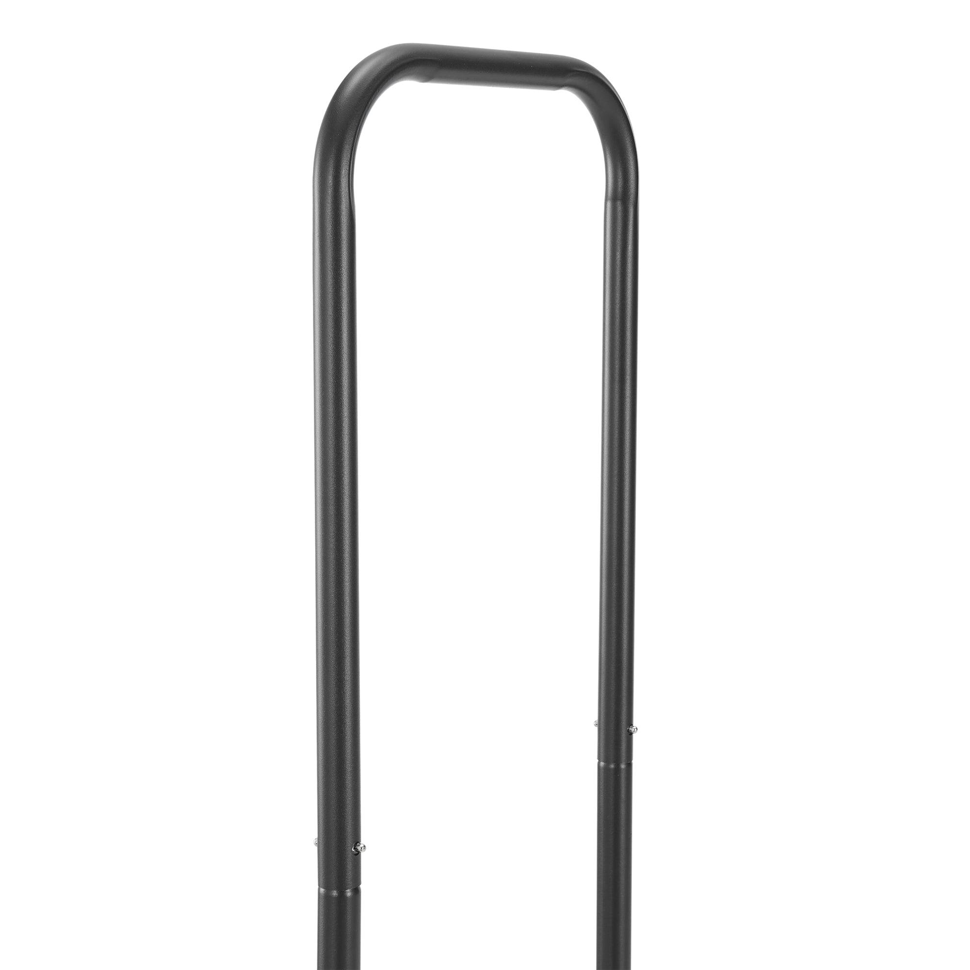 Helloshop26 - Range-bûches pour usage intérieur extérieur porte-bûches design support rangement bois de chauffage pour intérieur extérieur 124 x 124 x 34,5 cm noir - Imagen 4