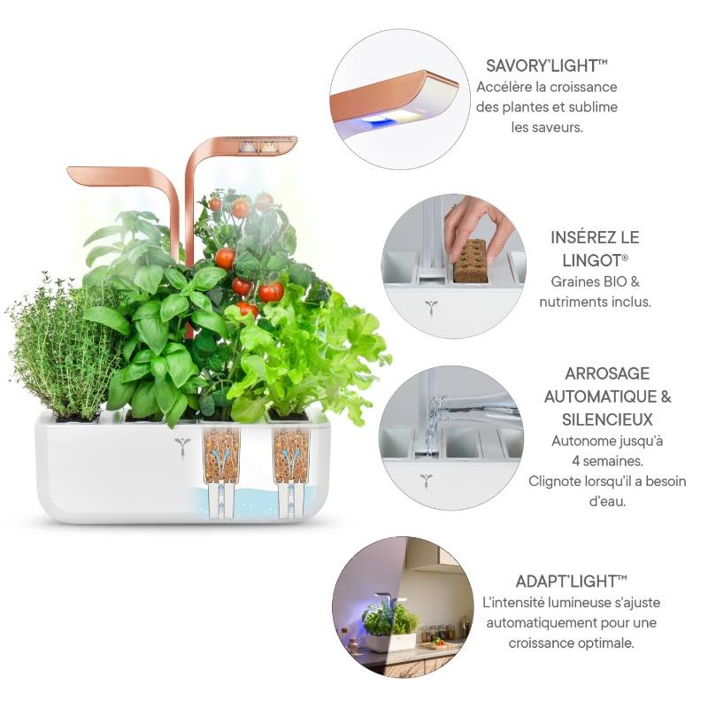 Veritable - Potager d'intérieur Autonome Véritable SMART White Copper - Livré avec 4 Lingots - Véritable - Image 5