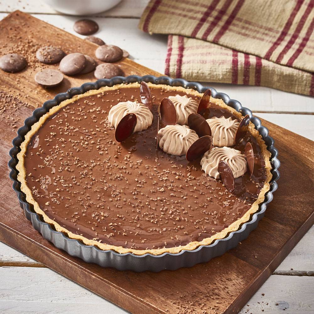 Moule à tarte 20 cm en acier antiadhésif fond fixe - Imagen 2