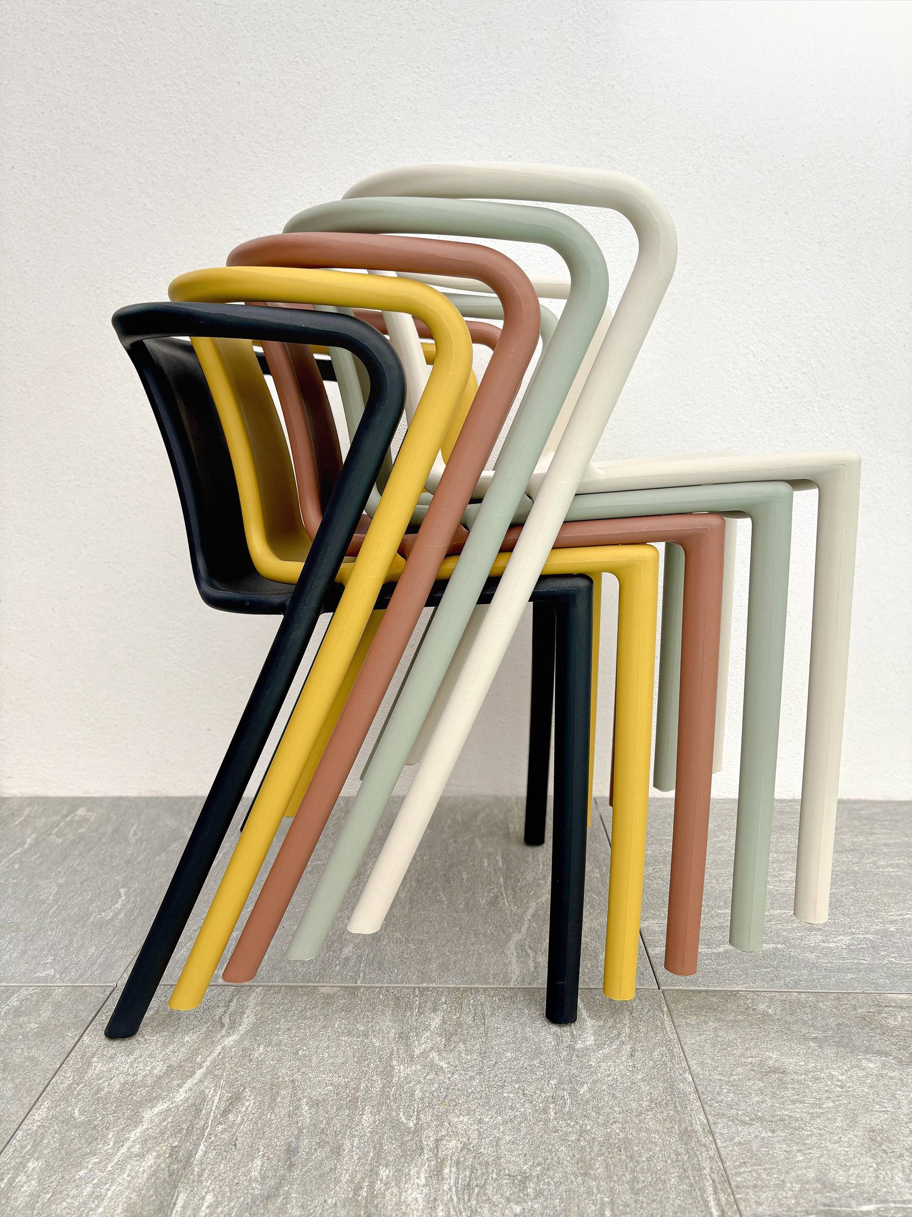 City Garden - Fauteuil de jardin empilable en Polypropylène - Sable - DIEGO - Imagen 4