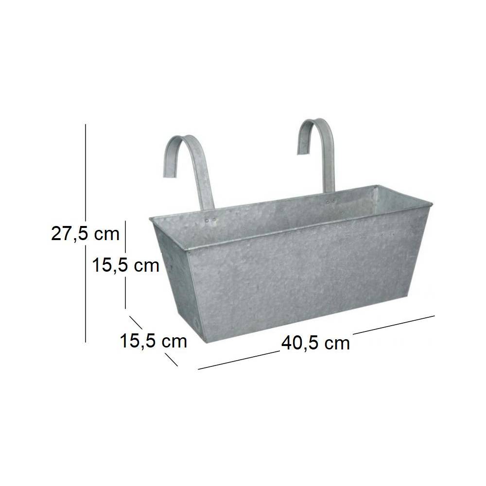 Esschert Design - Jardinière zinc avec accroche - Esschert Design - Imagen 3