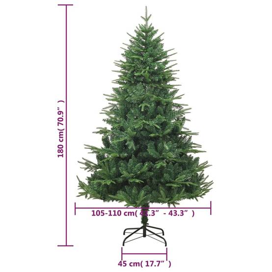 Vidaxl - Sapin de Noël artificiel Vert 180 cm PVC et PE vidaXL 328489 - Image 3