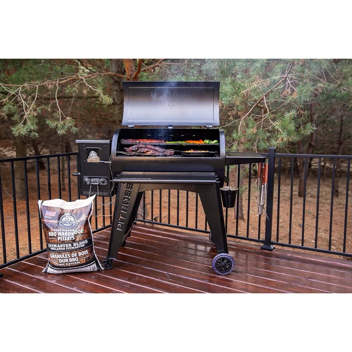 Barbecue à Pellets Grill et Fumoir Ecran LCD Surface de cuisson 90x50 cm 8 cuissons Navigator 1150 PIT BOSS - Imagen 6