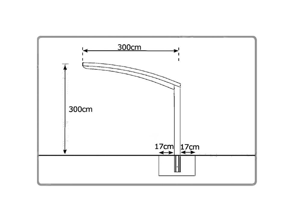 Carport aluminium autoportant BOLTON 5x3 m avec toiture polycarbonate anti-UV pour 1 voiture – Direct Abris - Imagen 8