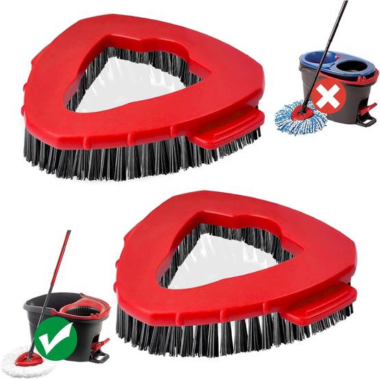 Têtes de Brosse à Scrub pour Mop Rotatif (2 Pièces) Compatible O Cedar EasyWring 1-Tank -IntiMeg - Image 1