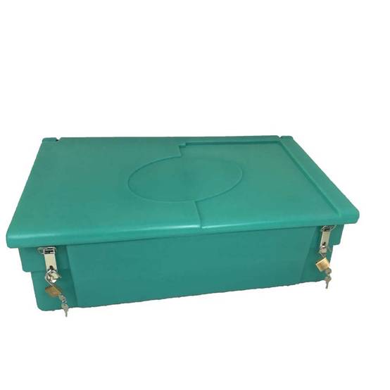 Coffre de jardin 100l avec grenouillères et cadenas- plast'up rotomoulage - Imagen 1