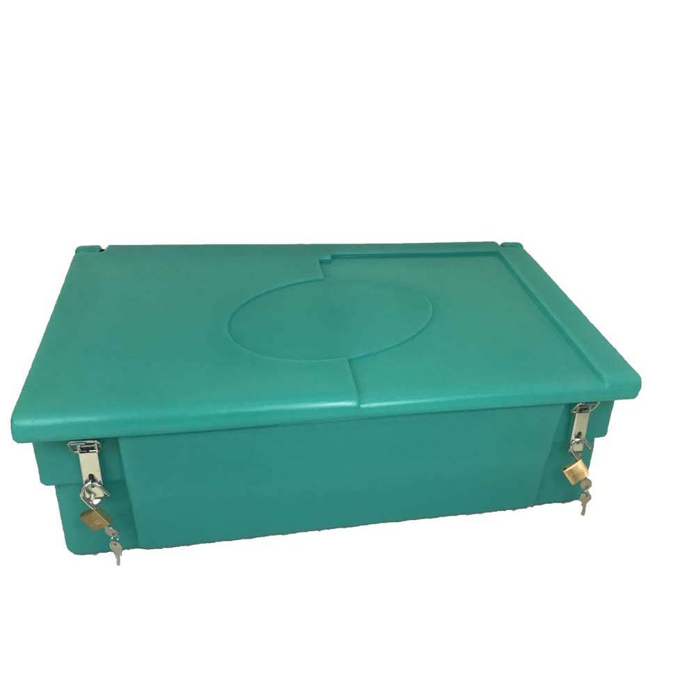 Coffre de jardin 100l avec grenouillères et cadenas- plast'up rotomoulage - Imagen 1
