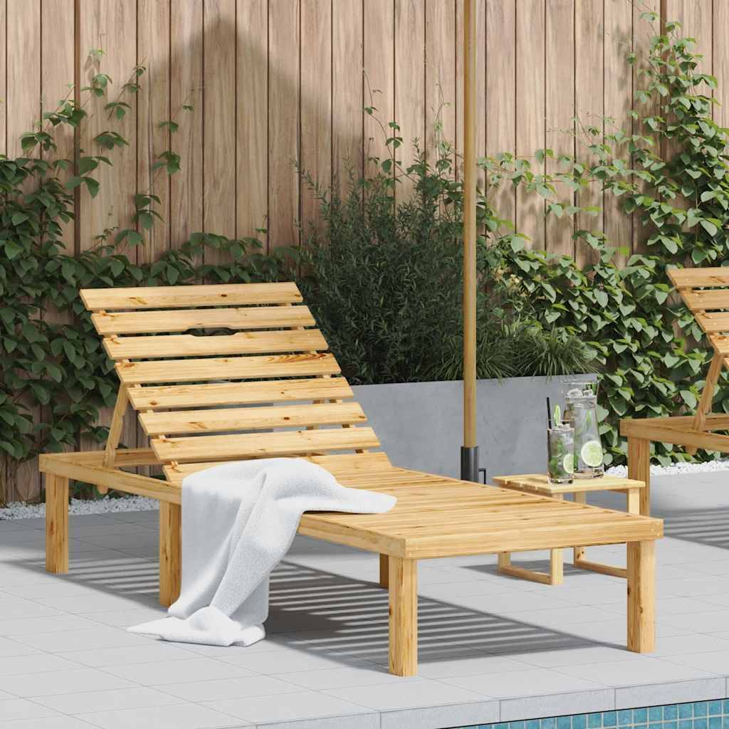 Vidaxl - Chaise longue Bois de pin imprégné vidaXL 49087 - Imagen 1