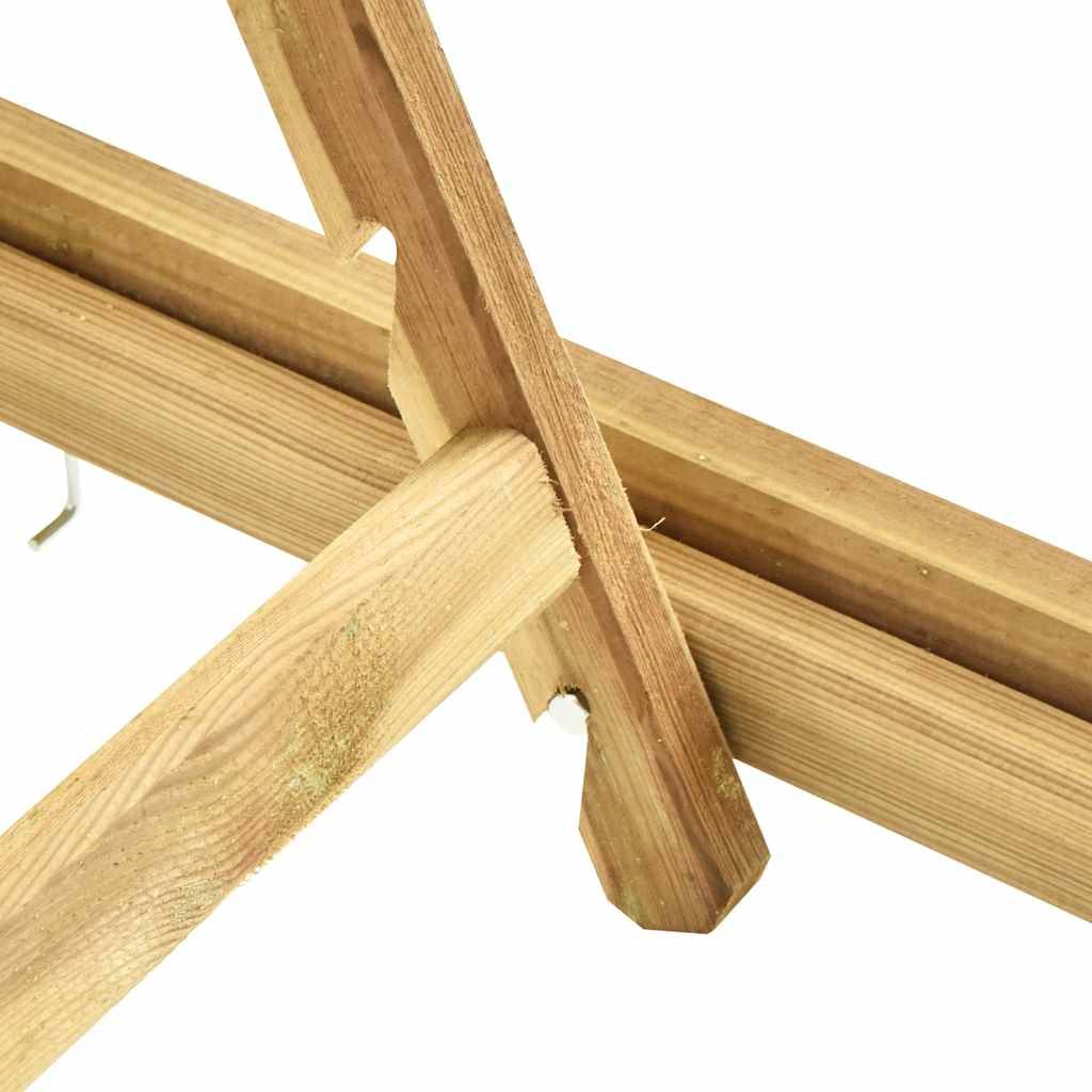 Vidaxl - Chaise longue Bois de pin imprégné vidaXL 49087 - Imagen 4