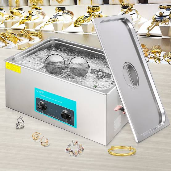 Vevor - VEVOR Nettoyeur ultrasons 30L avec chauffage et minuterie pour bijoux montres. - Image 8