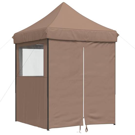 ComfortXL - Tente de réception pliante tissu oxford jardin événement réglable 2x2m marron - ComfortXL Outdoor Living - Image 2