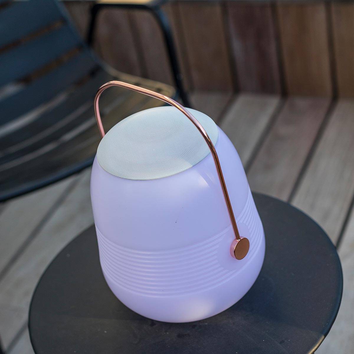 Lumisky - Lampe enceinte bluetooth multicolore BOB STATION H33cm - Imagen 5
