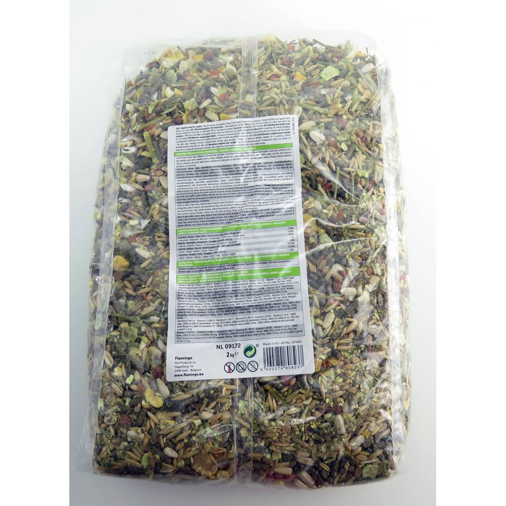 Flamingo - Mélange aliment complet pour lapins sac de 2 kg - Imagen 2