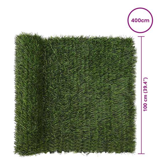 PANGIVO - Clôture artificielle PVC et acier vert clair 400 x 100 cm - PANGIVO - Image 6