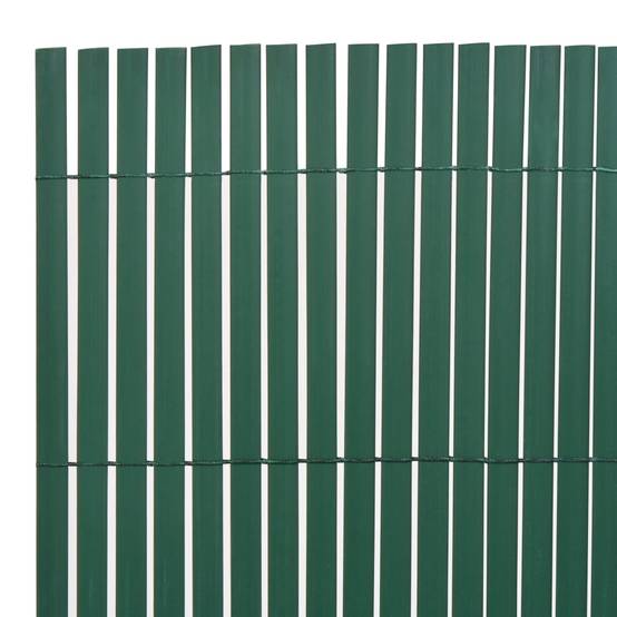 Clôture de jardin - Barrière de jardin - Palissade Double face PVC 90 x 300 cm Vert - MEUBLE PRO - Image 3