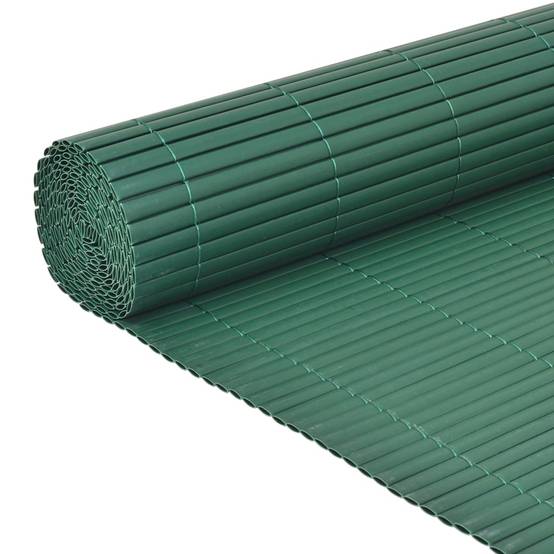 Clôture de jardin - Barrière de jardin - Palissade Double face PVC 90 x 300 cm Vert - MEUBLE PRO - Image 4