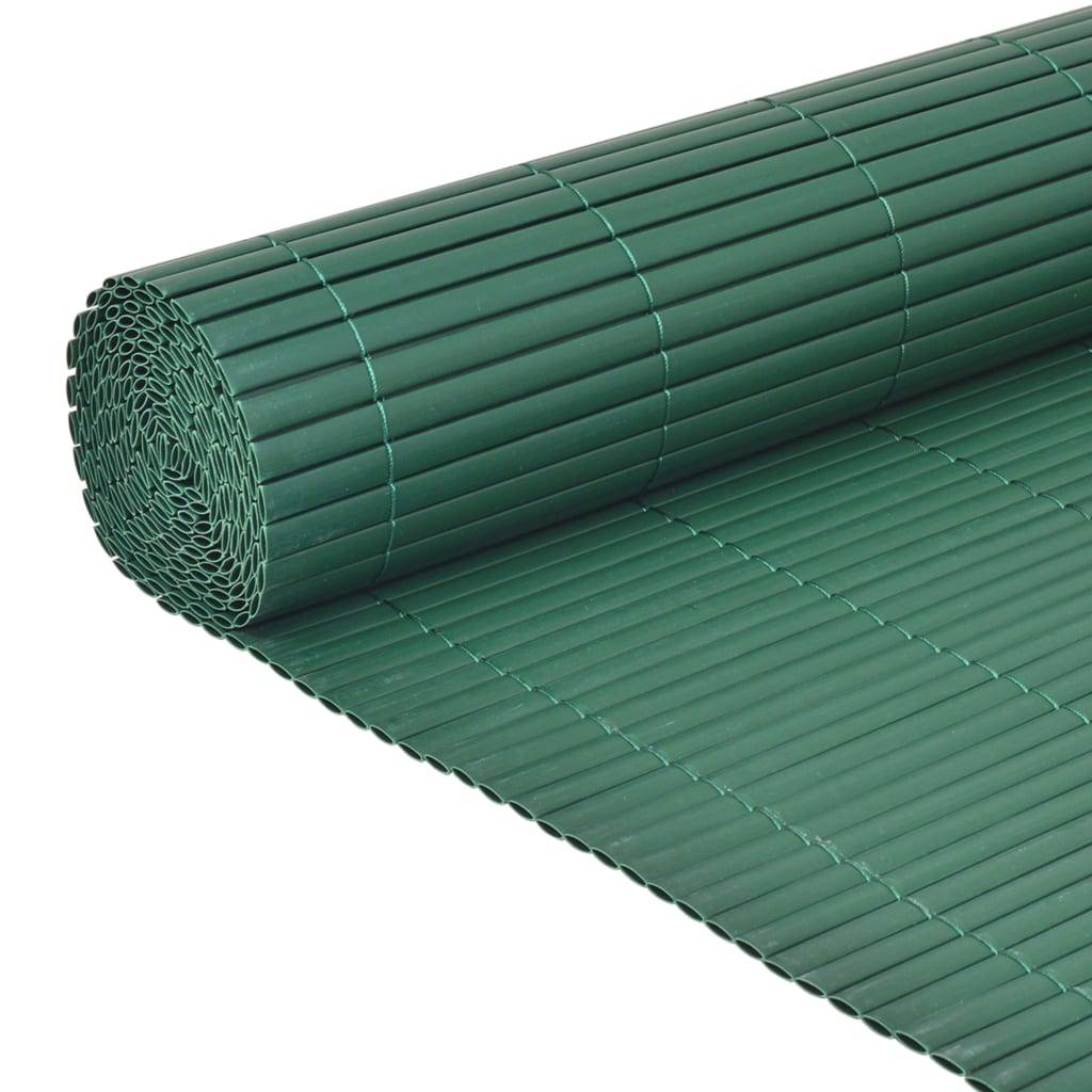 Clôture de jardin - Barrière de jardin - Palissade Double face PVC 90 x 300 cm Vert - MEUBLE PRO - Image 4