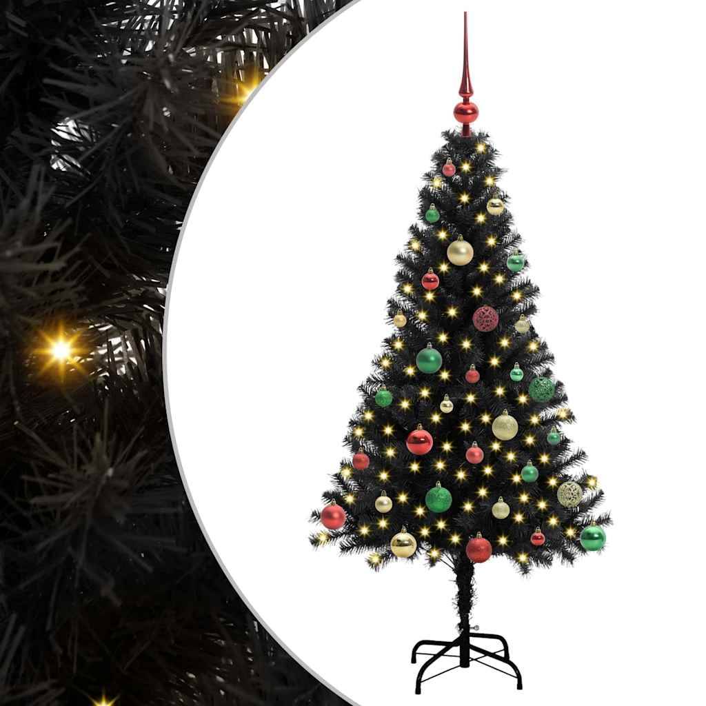 Vidaxl - Sapin de Noël Noir 150 cm PVC vidaXL 3396473 - Image 2