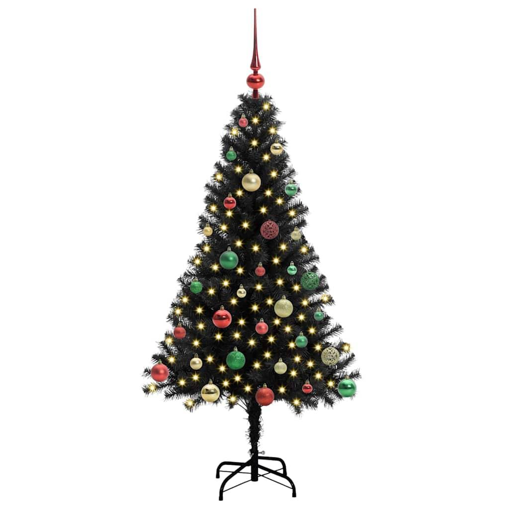 Vidaxl - Sapin de Noël Noir 150 cm PVC vidaXL 3396473 - Image 4