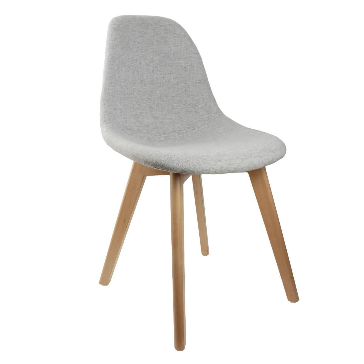 ALTOBUY - Lot de 2 Chaises Scandinaves Grises - MEDYNA - Image 3