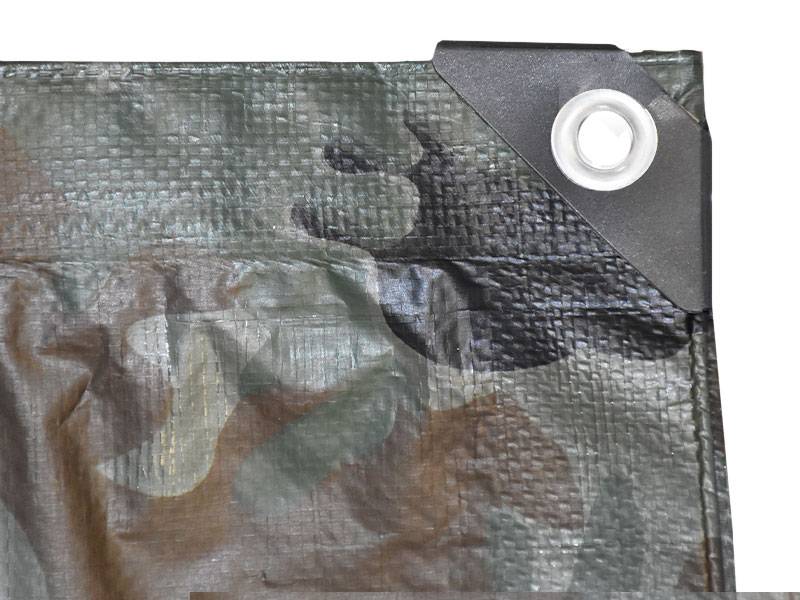 Bâche de protection 100g avec œillets - Camouflage Camouflage 3m x 4m - Image 2