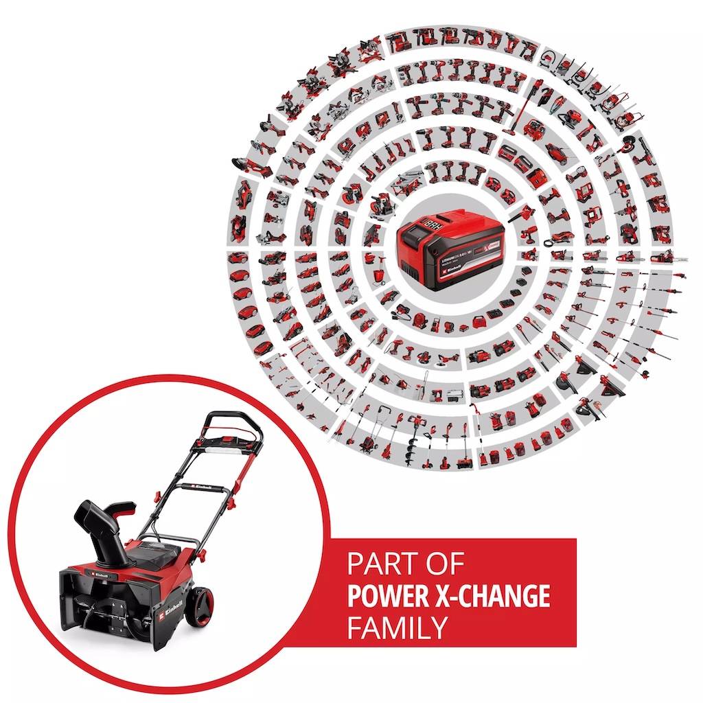 Einhell - Fraise à neige sans fil – GP-ST 36/53 Li E BL-Solo – 36 V – Largeur 53 cm – Éjection réglable 220° – Moteur Brushless – Sans batterie Einhell - Image 2