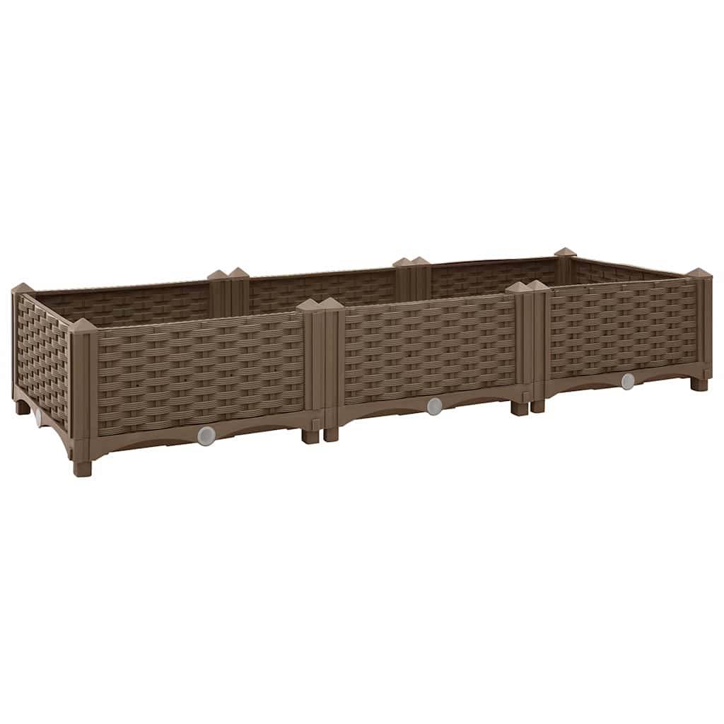 Lit surélevé Polypropylène Marron 120 x 40 x 23 cm - PANGIVO - Image 2