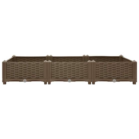 Lit surélevé Polypropylène Marron 120 x 40 x 23 cm - PANGIVO - Image 4