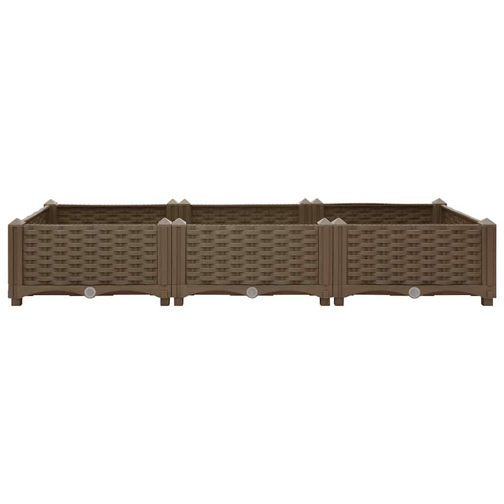 Lit surélevé Polypropylène Marron 120 x 40 x 23 cm - PANGIVO - Image 4