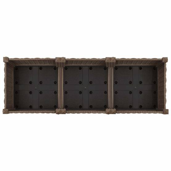 Lit surélevé Polypropylène Marron 120 x 40 x 23 cm - PANGIVO - Image 6
