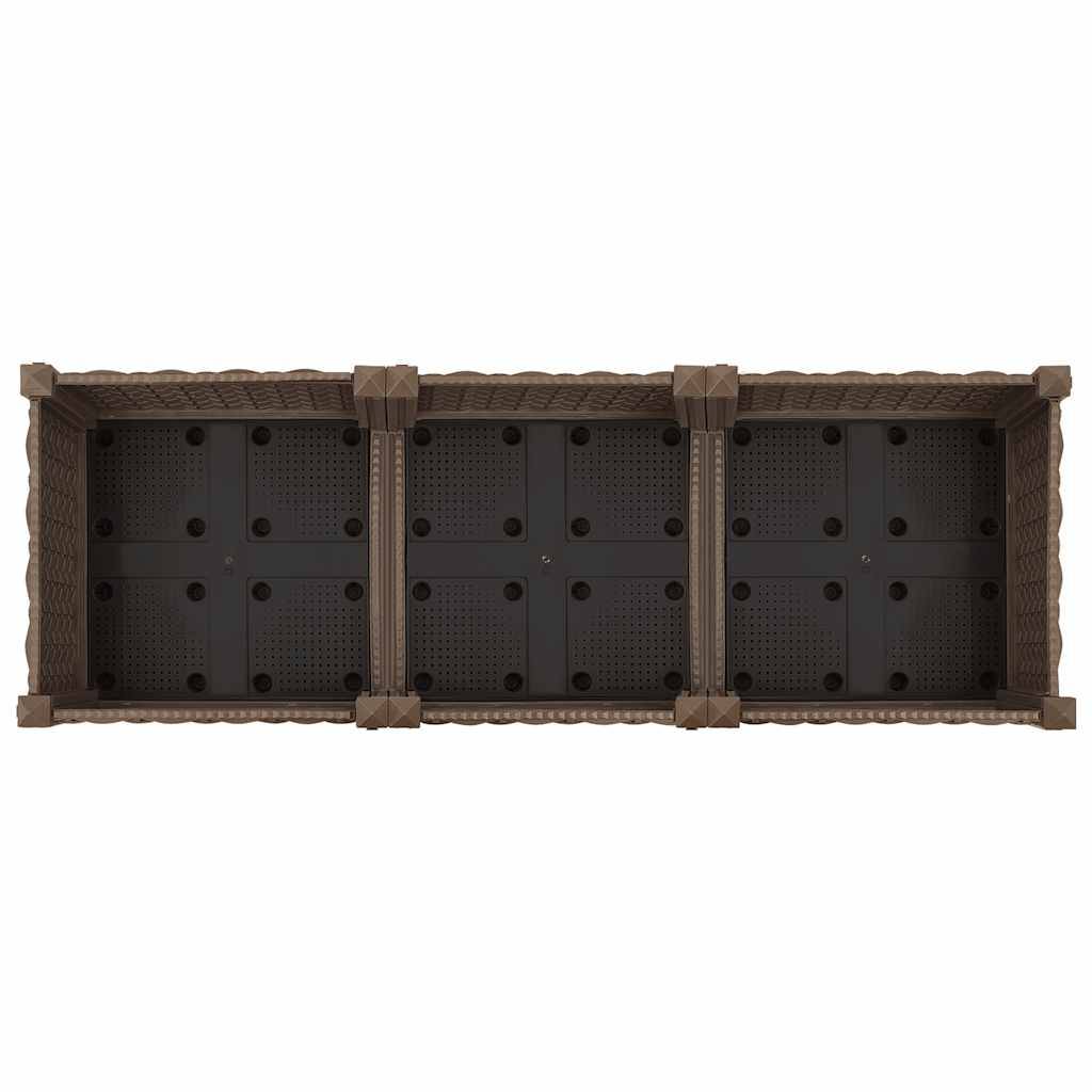 Lit surélevé Polypropylène Marron 120 x 40 x 23 cm - PANGIVO - Image 6