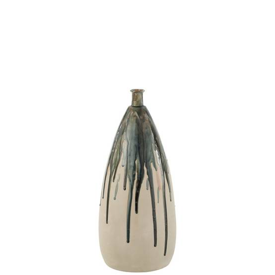 J-Line - Vase haut peint en céramique 22x22x51 cm - J-Line - Image 1