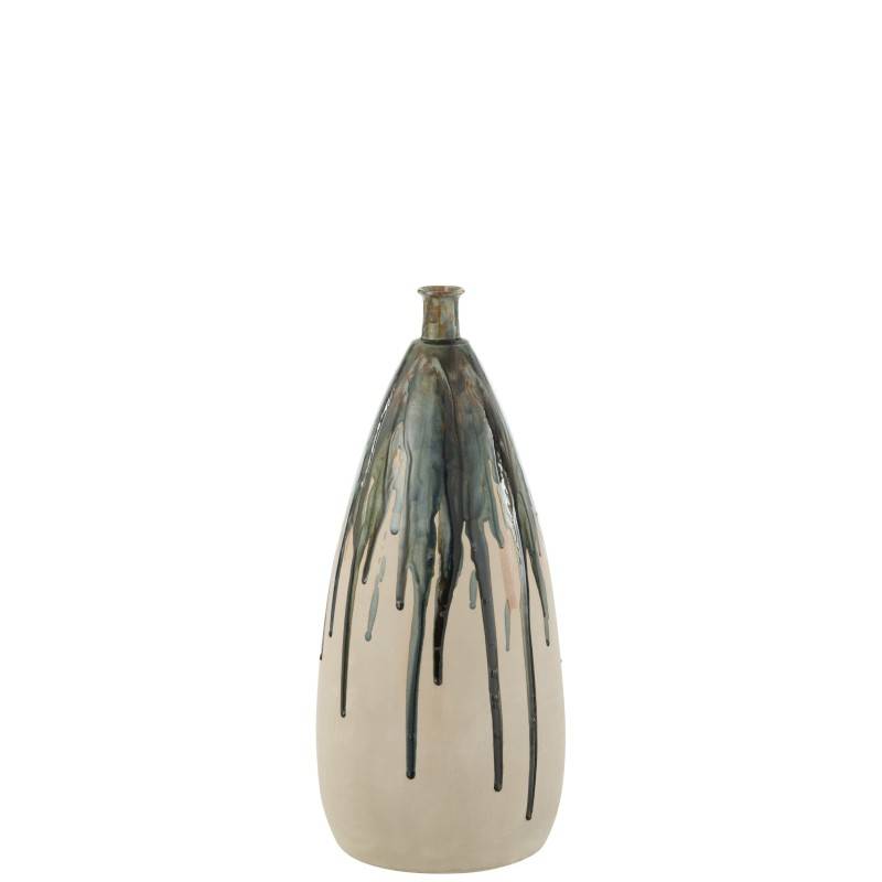 J-Line - Vase haut peint en céramique 22x22x51 cm - J-Line - Image 1