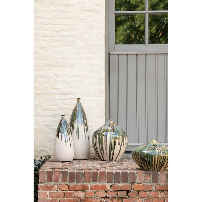 J-Line - Vase haut peint en céramique 22x22x51 cm - J-Line - Image 2