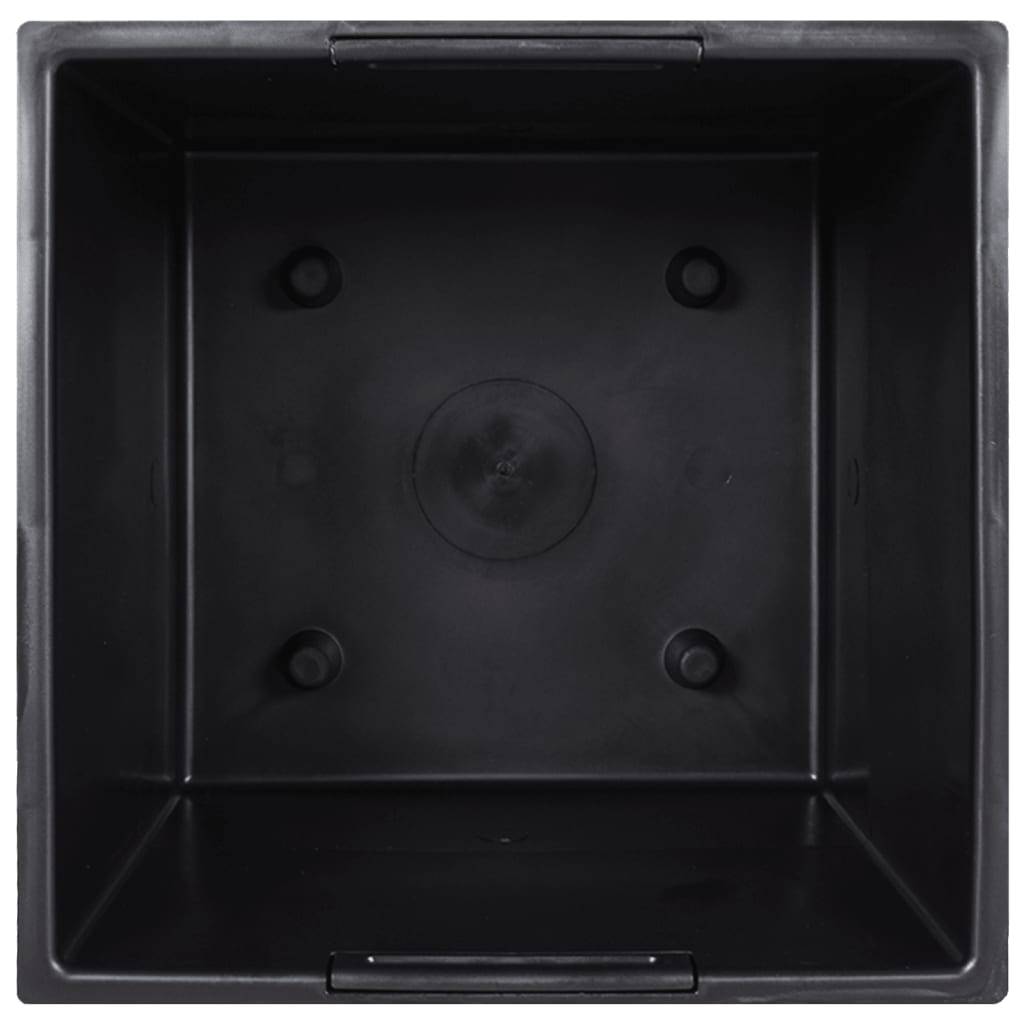 Grand Pot de Fleurs Haut Aspect Béton Industriel avec Insert Amovible Polypropylène Entrée Anthracite 61 cm – ComfortXL Outdoor Living - Image 5