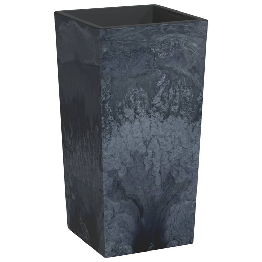 Grand Pot de Fleurs Haut Aspect Béton Industriel avec Insert Amovible Polypropylène Entrée Anthracite 61 cm – ComfortXL Outdoor Living - Image 2