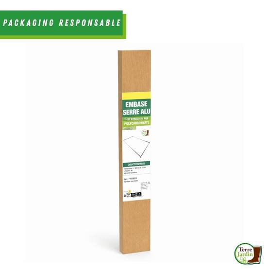 Fondation serre jardin 12m², 496x251x12 cm, Cadre métal solide acier galvanisé - TERRE JARDIN - TERRE JARDIN - Image 8