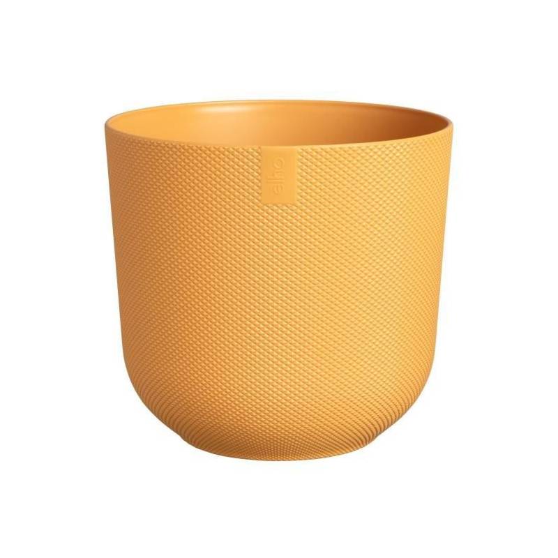Elho - Pot De Fleur - Elho - Jazz Rond - Jaune - L 35 X B 34.5 X H 32 Cm - Intérieur - 100% Recyclé - Imagen 1