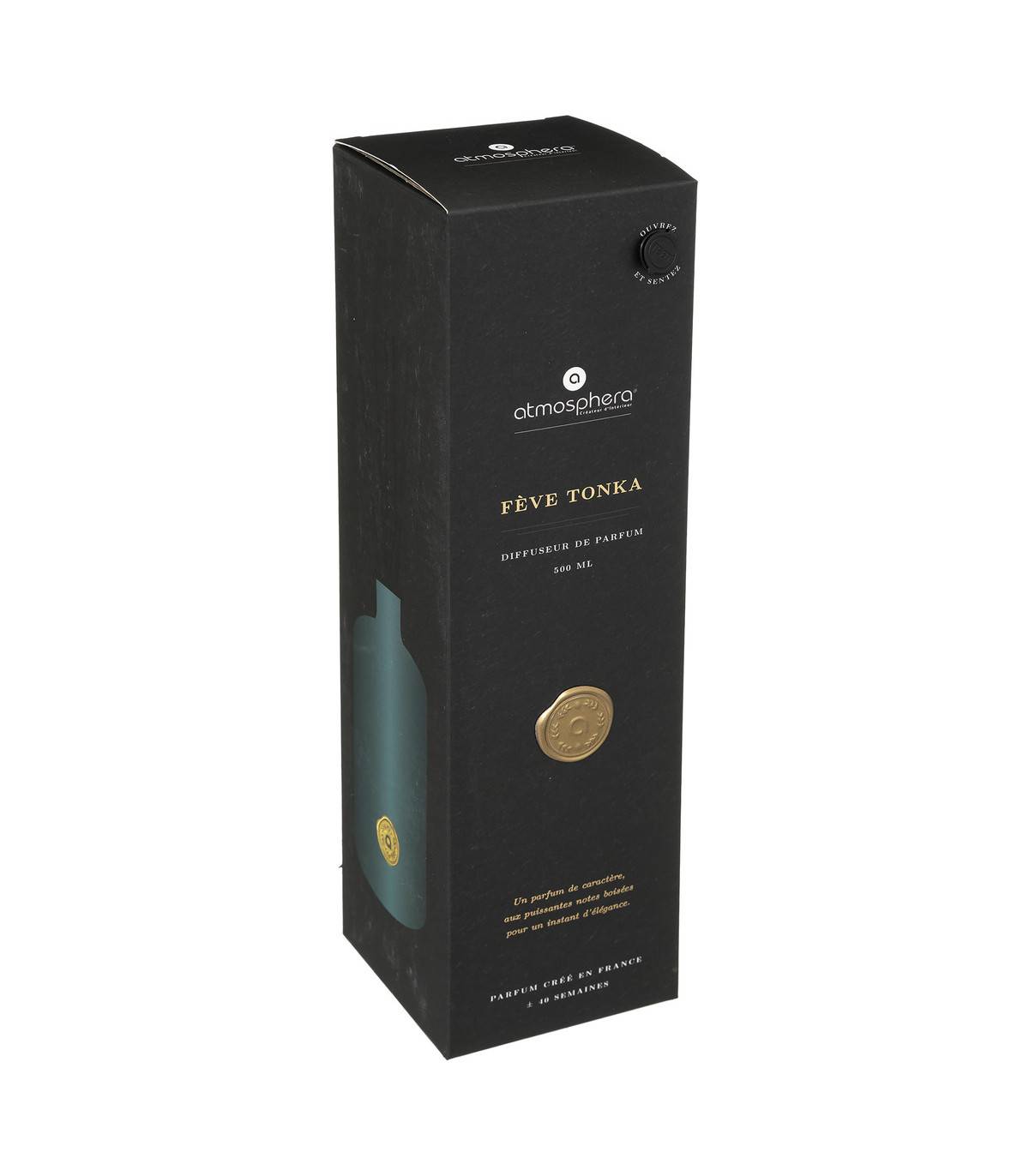 Diffuseur de Parfum Fève tonka 500 ml avec 6 Bâtonnets - Imagen 2