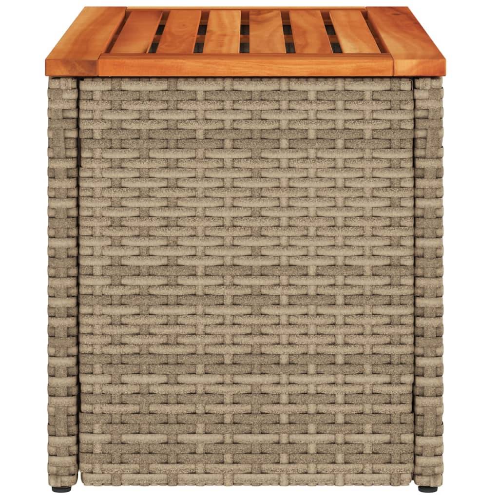 Maison Chic - Lot de 2 Tables d'extérieur - Tables d'appoint de jardin - Tables de jardin beige rotin bois massif - Image 7