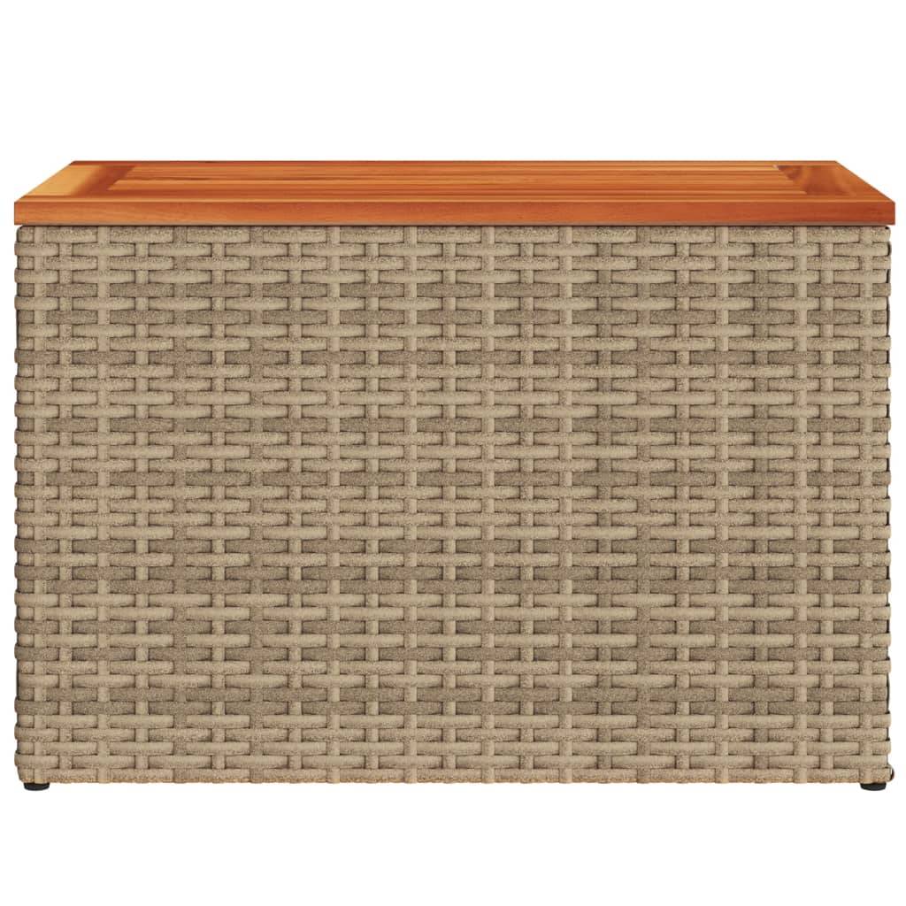 Maison Chic - Lot de 2 Tables d'extérieur - Tables d'appoint de jardin - Tables de jardin beige rotin bois massif - Image 6