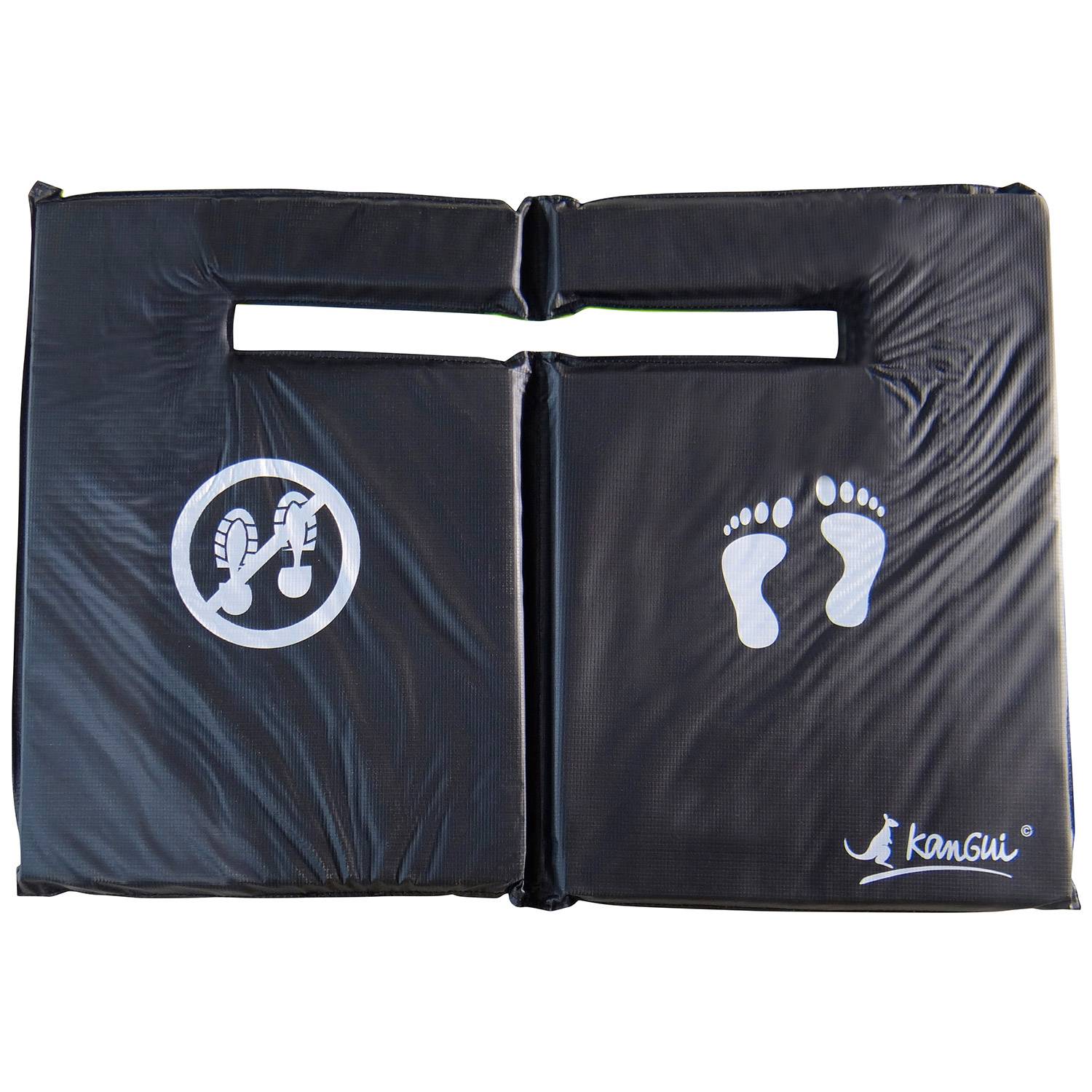 Kangui - Tapis de sol universel trampoline - réversible noir/vert Kangui - Image 3