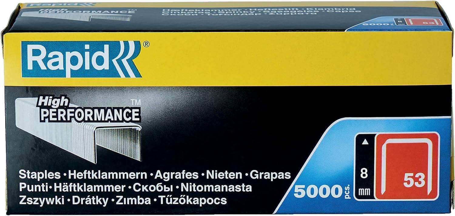Agrafes en fil plat galvanisés n° 53/08 mm - 5000 pièces - Boite en carton - RAPID-ISABERG - 11857050 - Imagen 7