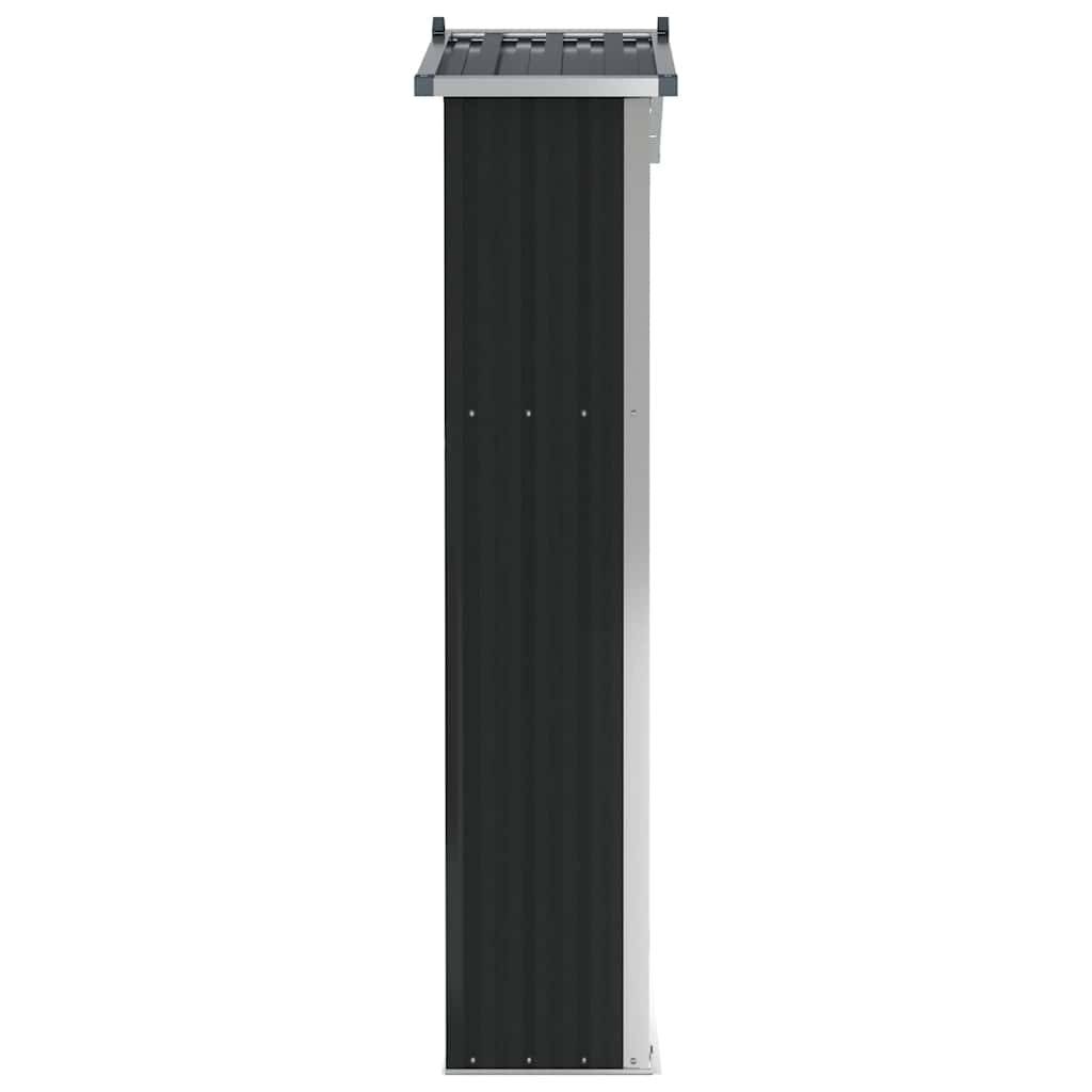 Vidaxl - Abri de jardin Anthracite 116x45x175 cm Acier galvanisé vidaXL 46303 - Image 6