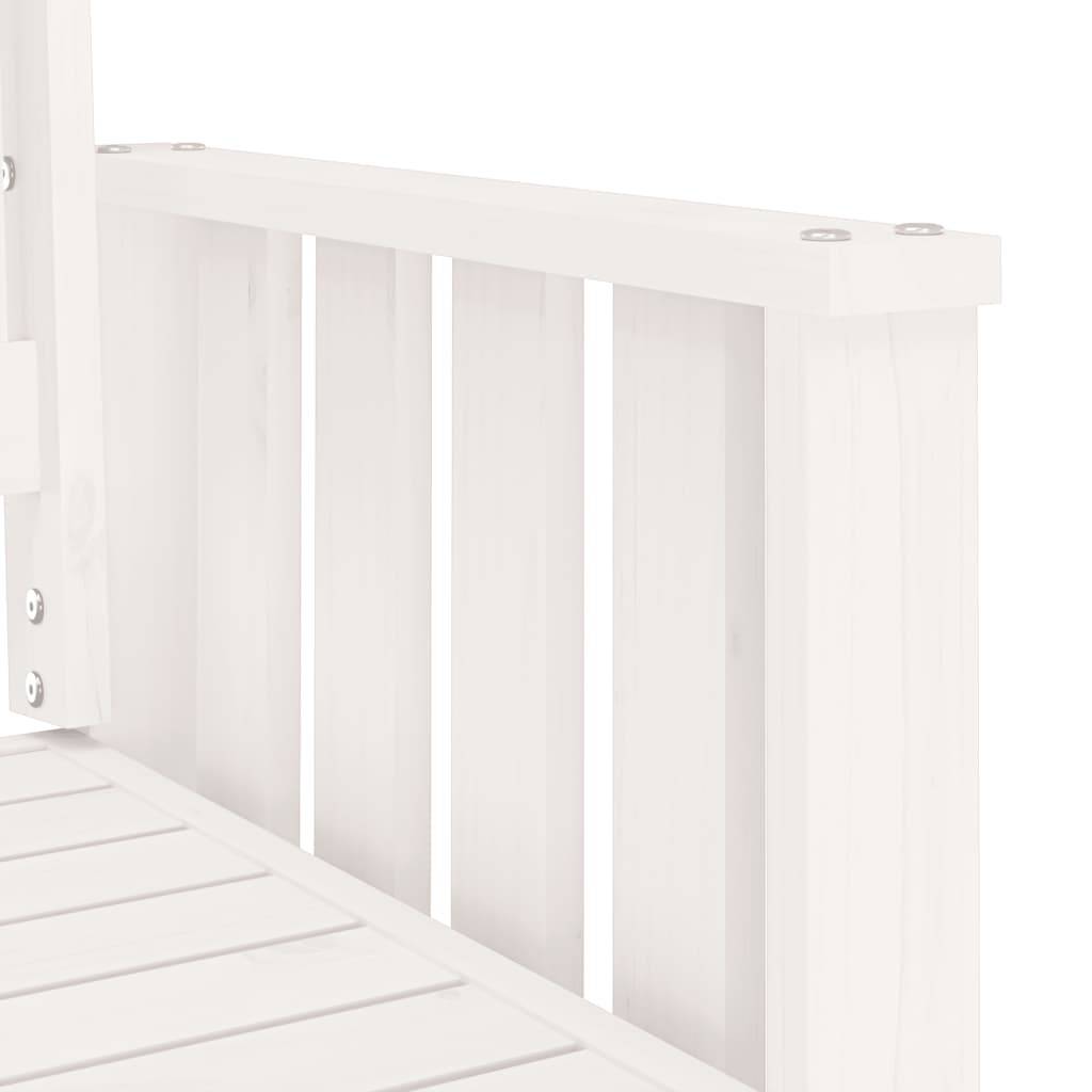 Maison Chic - Banc de jardin - Banc d'extérieur - Banquette avec table 2 places blanc bois massif de pin-JU13972 - Imagen 6
