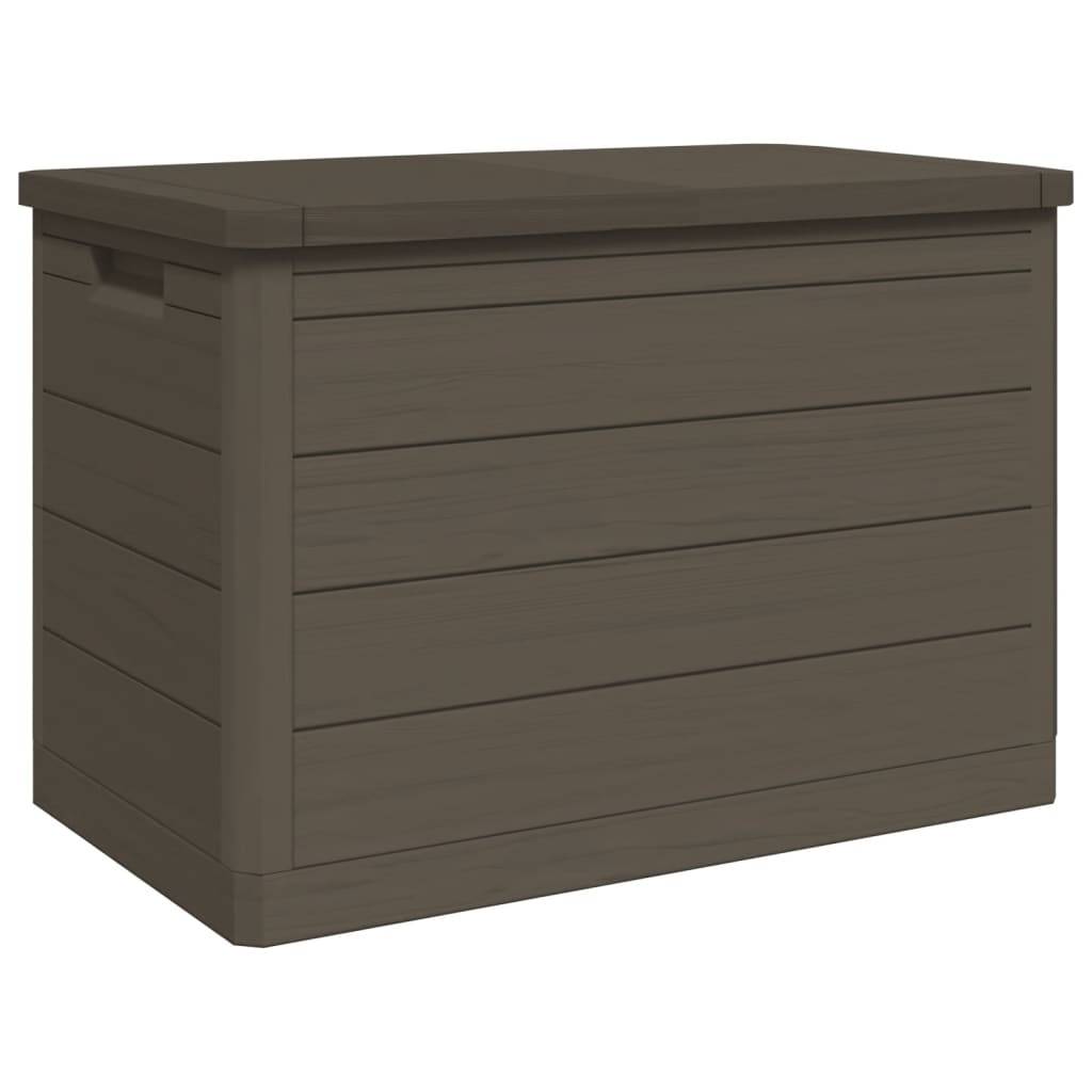 Boîte de Rangement Jardin Polypropylène Verrouillable Imperméable pour Terrasse Extérieur Brun 160L – ComfortXL Outdoor Living - Image 7