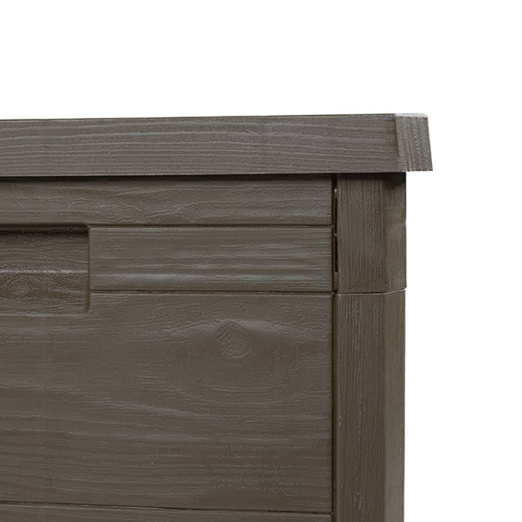 Boîte de Rangement Jardin Polypropylène Verrouillable Imperméable pour Terrasse Extérieur Brun 160L – ComfortXL Outdoor Living - Image 9