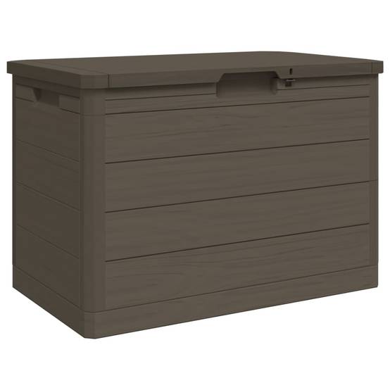 Boîte de Rangement Jardin Polypropylène Verrouillable Imperméable pour Terrasse Extérieur Brun 160L – ComfortXL Outdoor Living - Image 2