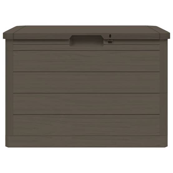 Boîte de Rangement Jardin Polypropylène Verrouillable Imperméable pour Terrasse Extérieur Brun 160L – ComfortXL Outdoor Living - Image 5